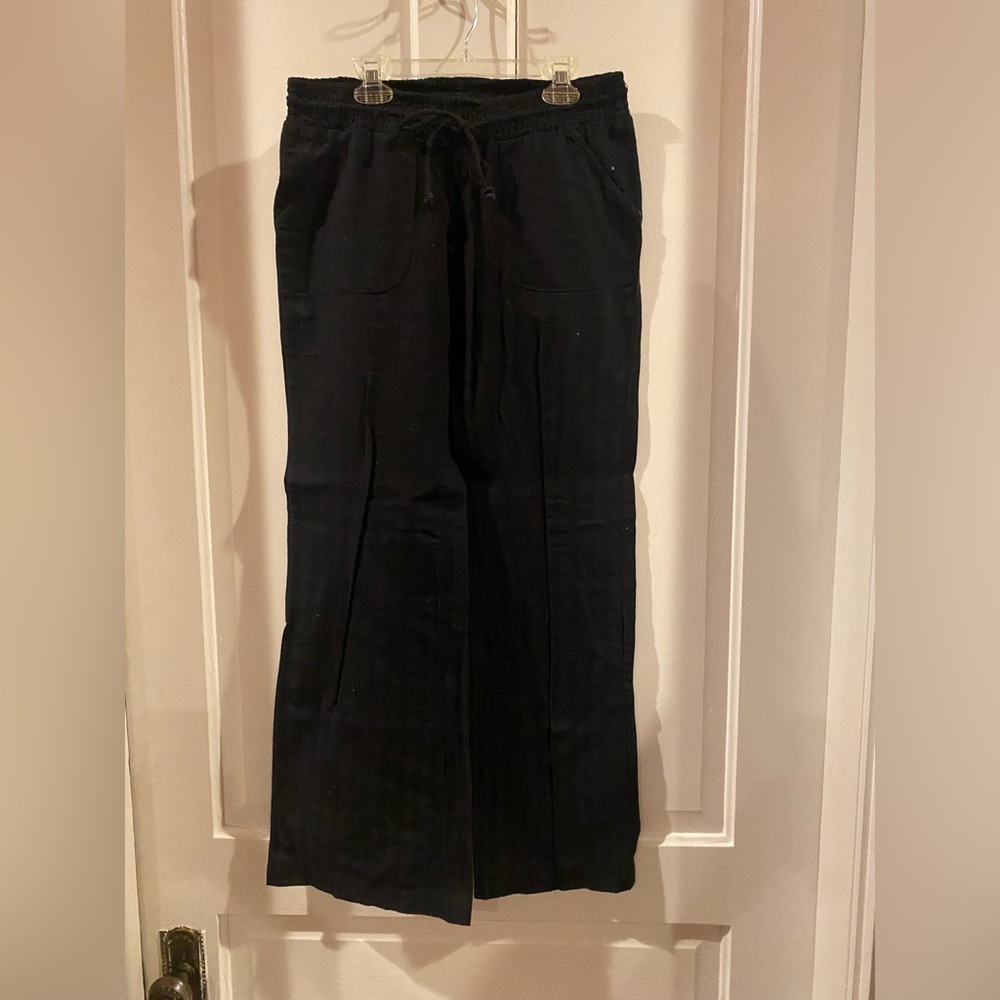 Billabong Black Cotton Drawstring Pants S
